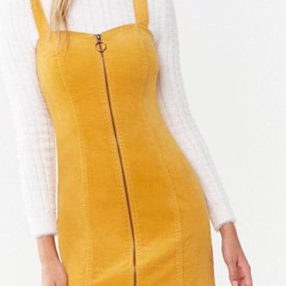 Forever 21 Mustard Corduroy Dress - Picture 4 of 4